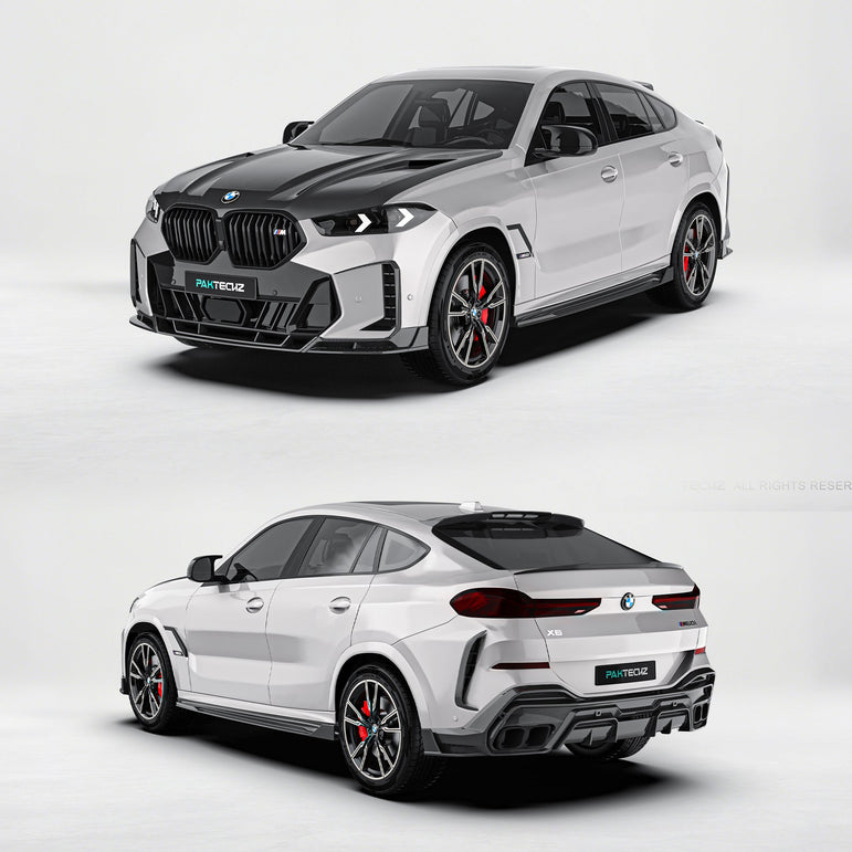 BMW X6 G06 LCI Paktechz Design Carbon Fiber Kit - BMW X6 G06 LCI 2023 - 2024 Aftermarket Carbon Fiber Part / Bodykit - Robot Bodykits