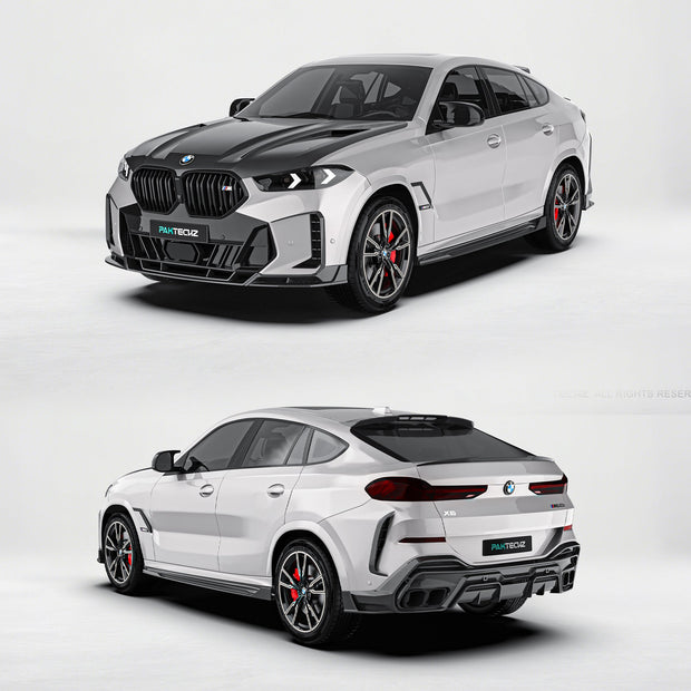 BMW X6 G06 LCI Paktechz Design Carbon Fiber Kit - BMW X6 G06 LCI 2023 - 2024 Aftermarket Carbon Fiber Part / Bodykit - Robot Bodykits