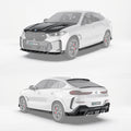 BMW X6 G06 LCI Paktechz Design Carbon Fiber Kit - BMW X6 G06 LCI 2023 - 2024 Aftermarket Carbon Fiber Part / Bodykit - Robot Bodykits