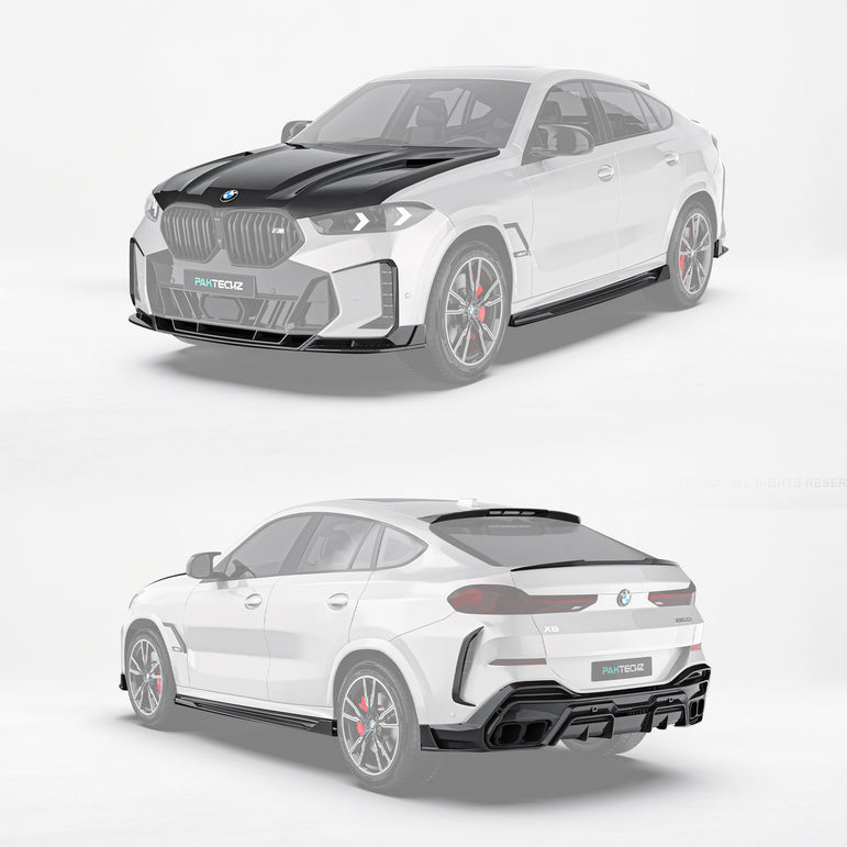 BMW X6 G06 LCI Paktechz Design Carbon Fiber Kit - BMW X6 G06 LCI 2023 - 2024 Aftermarket Carbon Fiber Part / Bodykit - Robot Bodykits