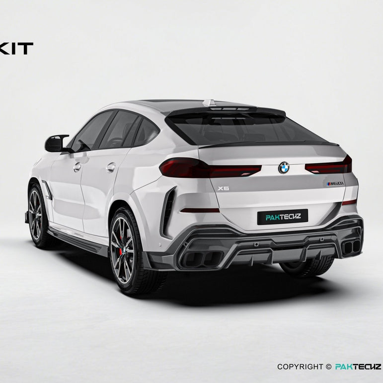 BMW X6 G06 LCI Paktechz Design Carbon Fiber Kit - BMW X6 G06 LCI 2023 - 2024 Aftermarket Carbon Fiber Part / Bodykit - Robot Bodykits