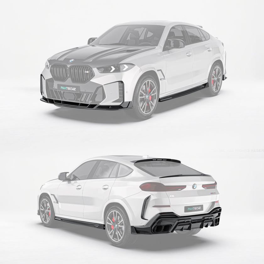 BMW X6 G06 LCI Paktechz Design Carbon Fiber Kit - BMW X6 G06 LCI 2023 - 2024 Aftermarket Carbon Fiber Part / Bodykit - Robot Bodykits