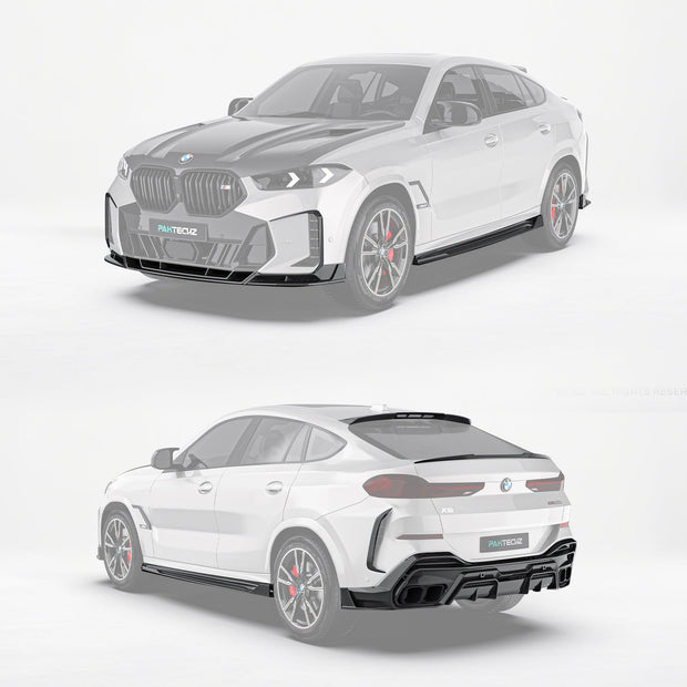 BMW X6 G06 LCI Paktechz Design Carbon Fiber Kit - BMW X6 G06 LCI 2023 - 2024 Aftermarket Carbon Fiber Part / Bodykit - Robot Bodykits