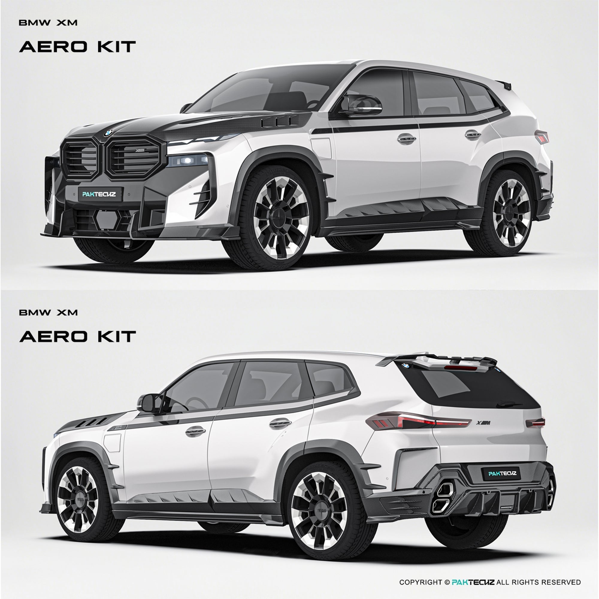 BMW XM (G09) Paktechz Design Full Dry Carbon Fibre Bodykit V2 Aftermarket Carbon Fiber Part / Bodykit - Robot Bodykits