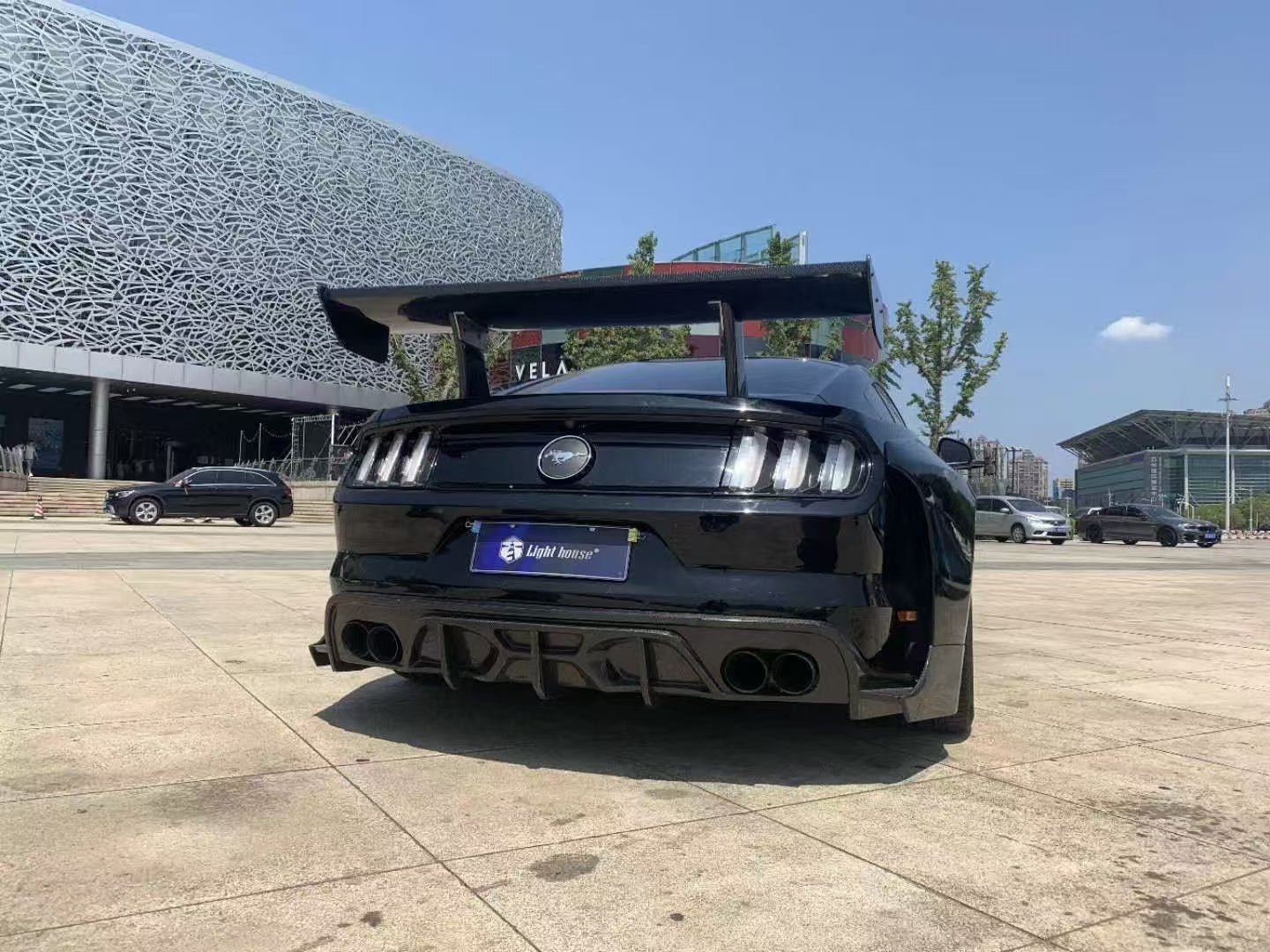 BOCH Design FRP GT500 S550 Ford Mustang Widebody Complete Body Kit 2015 - 2023 Aftermarket Carbon Fiber Part / Bodykit - Robot Bodykits