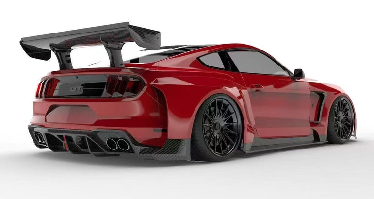 BOCH Design FRP GT500 S550 Ford Mustang Widebody Complete Body Kit 2015 - 2023 Aftermarket Carbon Fiber Part / Bodykit - Robot Bodykits