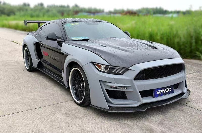 BOCH Design FRP GT500 S550 Ford Mustang Widebody Complete Body Kit 2015 - 2023 Aftermarket Carbon Fiber Part / Bodykit - Robot Bodykits
