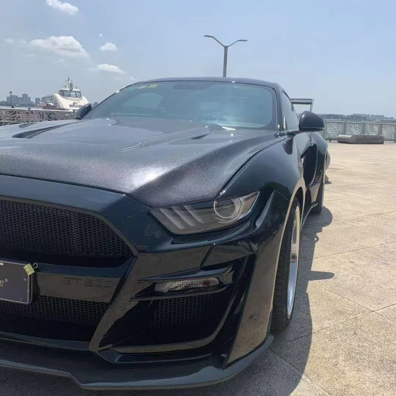 BOCH Design FRP GT500 S550 Ford Mustang Widebody Complete Body Kit 2015 - 2023 Aftermarket Carbon Fiber Part / Bodykit - Robot Bodykits
