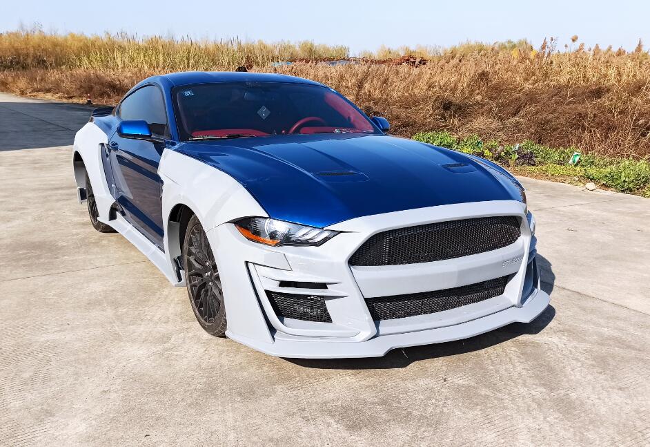 BOCH Design FRP GT500 S550 Ford Mustang Widebody Complete Body Kit 2015 - 2023 Aftermarket Carbon Fiber Part / Bodykit - Robot Bodykits