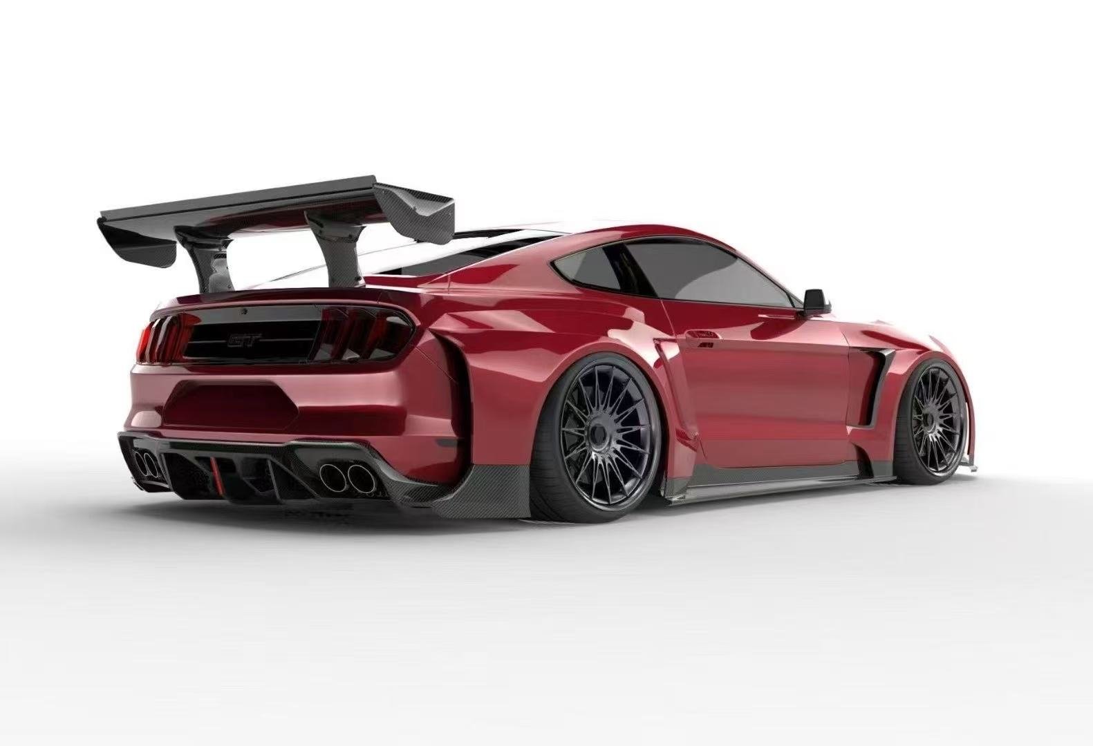 BOCH Design FRP GT500 S550 Ford Mustang Widebody Complete Body Kit 2015 - 2023 Aftermarket Carbon Fiber Part / Bodykit - Robot Bodykits