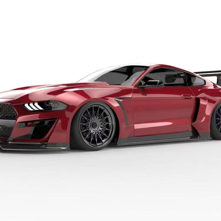 BOCH Design FRP GT500 S550 Ford Mustang Widebody Complete Body Kit 2015 - 2023 Aftermarket Carbon Fiber Part / Bodykit - Robot Bodykits