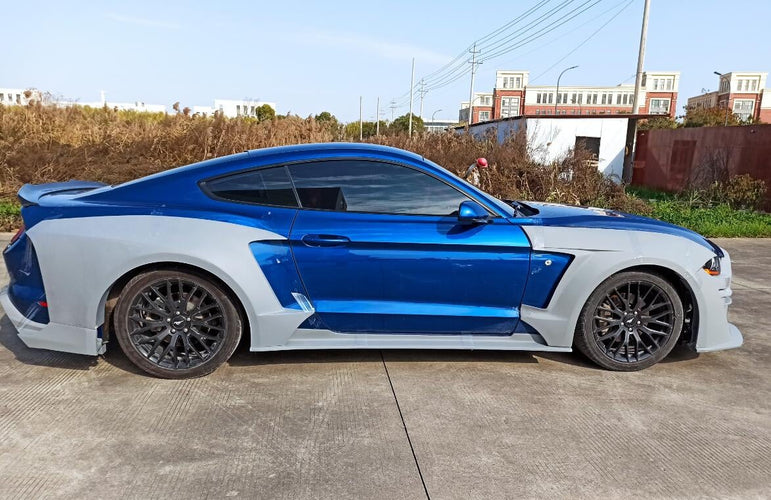 BOCH Design FRP GT500 S550 Ford Mustang Widebody Complete Body Kit 2015 - 2023 Aftermarket Carbon Fiber Part / Bodykit - Robot Bodykits