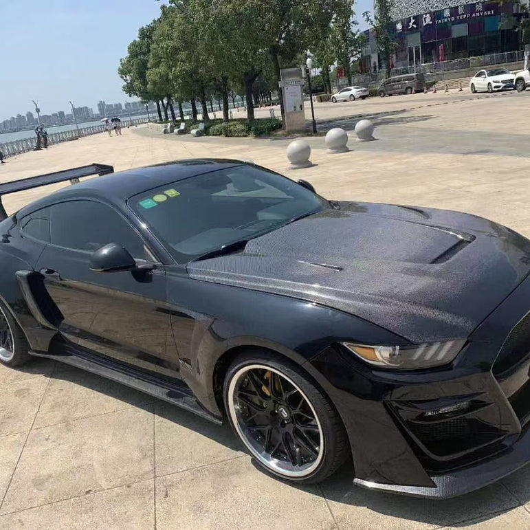 BOCH Design FRP GT500 S550 Ford Mustang Widebody Complete Body Kit 2015 - 2023 Aftermarket Carbon Fiber Part / Bodykit - Robot Bodykits