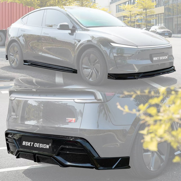 BSKT 2025+ Tesla Model Y Lowline Kit Gloss Black Aftermarket Carbon Fiber Part / Bodykit - Robot Bodykits