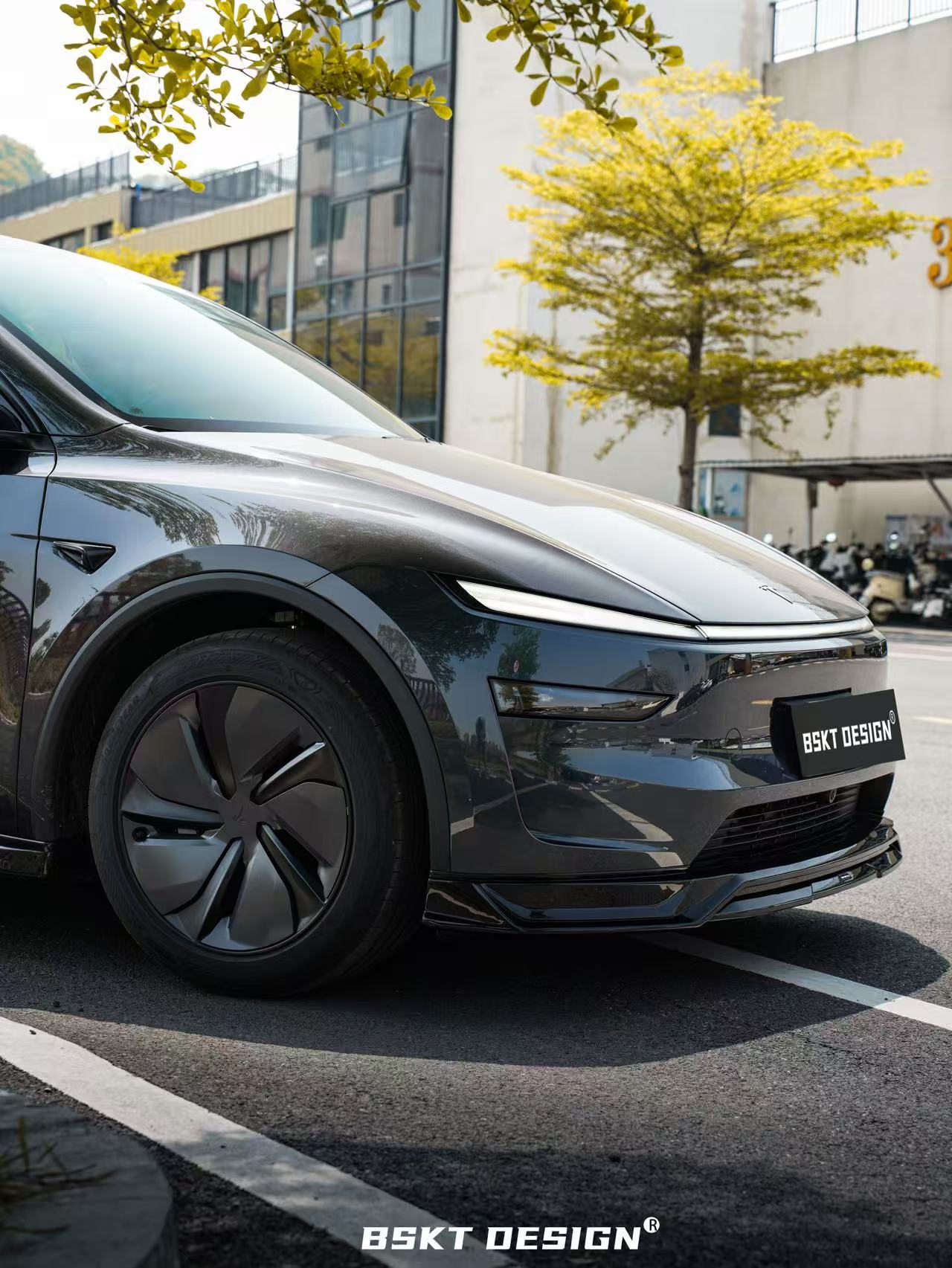 BSKT 2025+ Tesla Model Y Lowline Kit Gloss Black Aftermarket Carbon Fiber Part / Bodykit - Robot Bodykits
