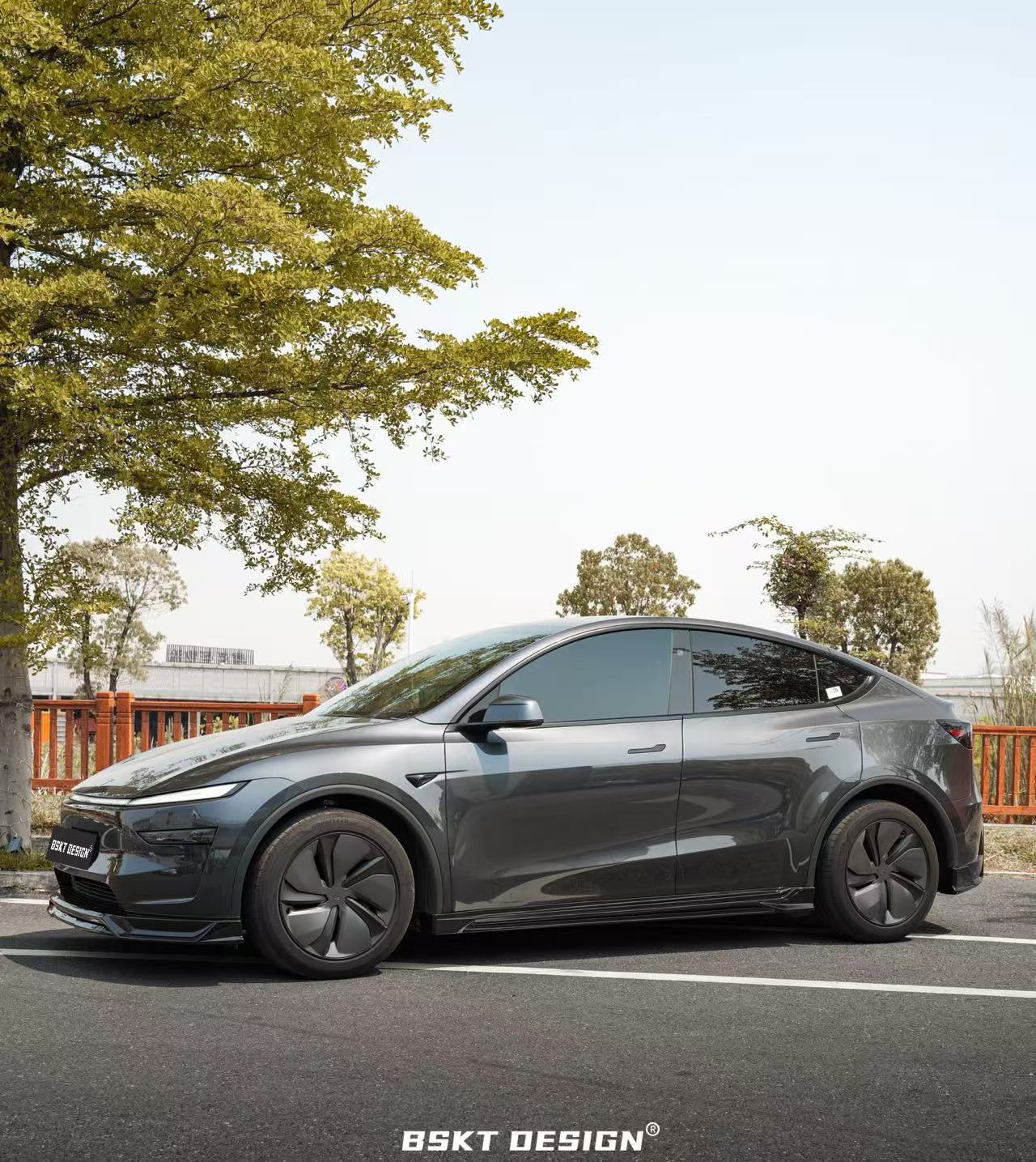 BSKT 2025+ Tesla Model Y Lowline Kit Gloss Black Aftermarket Carbon Fiber Part / Bodykit - Robot Bodykits