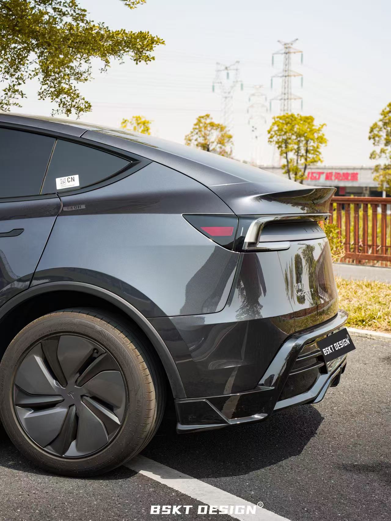 BSKT 2025+ Tesla Model Y Lowline Kit Gloss Black Aftermarket Carbon Fiber Part / Bodykit - Robot Bodykits