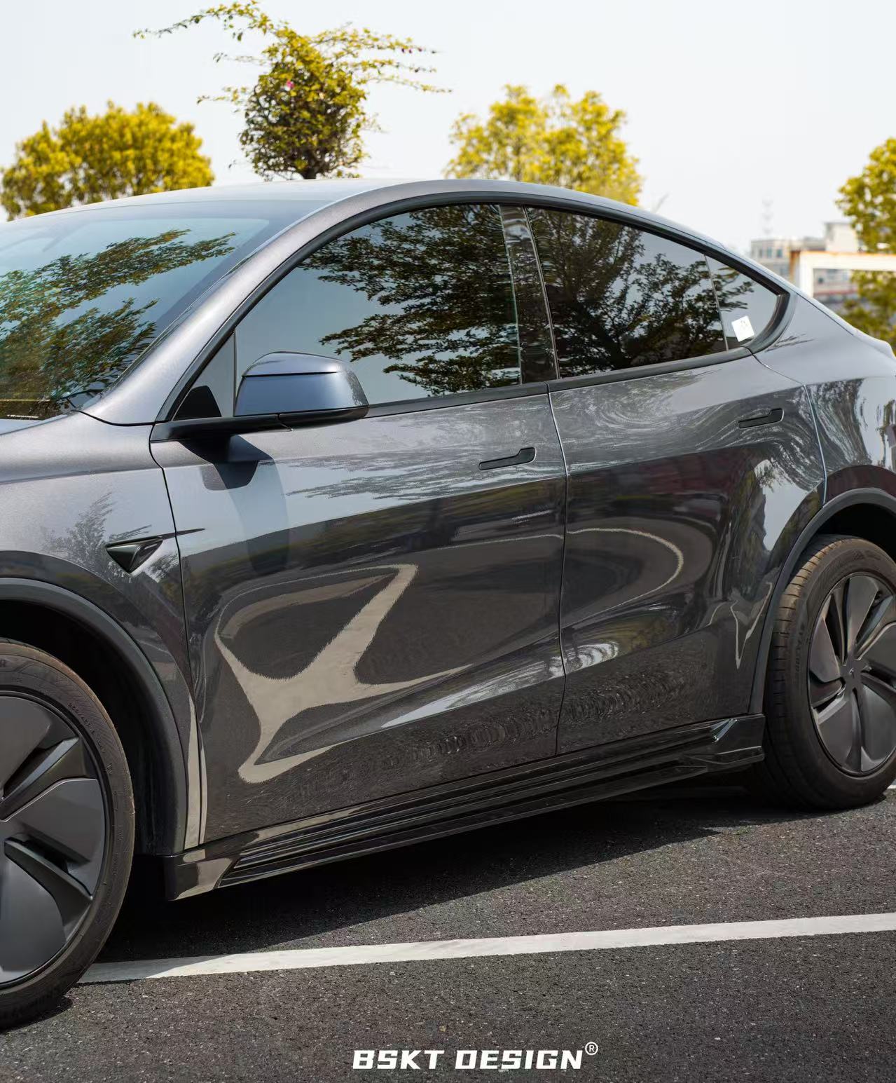 BSKT 2025+ Tesla Model Y Lowline Kit Gloss Black Aftermarket Carbon Fiber Part / Bodykit - Robot Bodykits