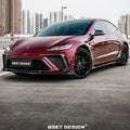 BSKT Design Carbon Fiber Full Aero Body Kit for Tesla Model 3 Highland 2023+ Aftermarket Carbon Fiber Part / Bodykit - Robot Bodykits