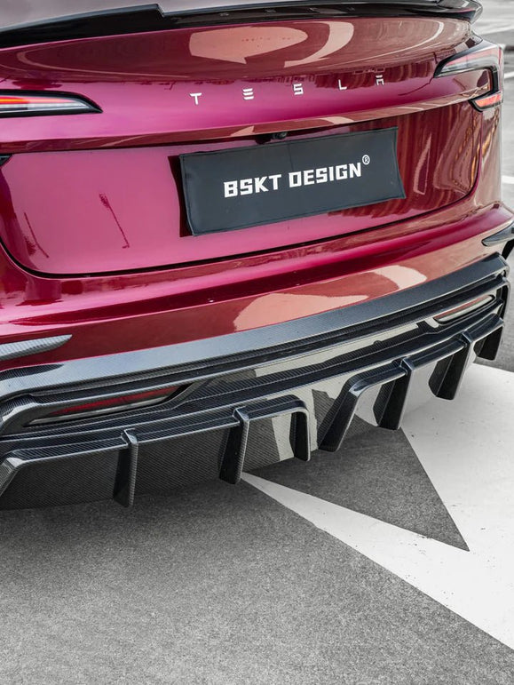 BSKT Design Carbon Fiber Full Aero Body Kit for Tesla Model 3 Highland 2023+ Aftermarket Carbon Fiber Part / Bodykit - Robot Bodykits