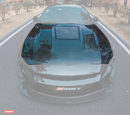 CMST Glass Transparent Hood for Ford Mustang S550.2 2018-ON 2623