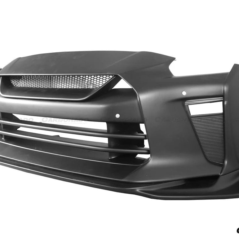 Carbonado TS Style Front Bumper & Front Lip for Nissan GTR GT - R R35 2017 - 2022 EBA Carbon Fiber / FRP Aftermarket Carbon Fiber Part / Bodykit - Robot Bodykits