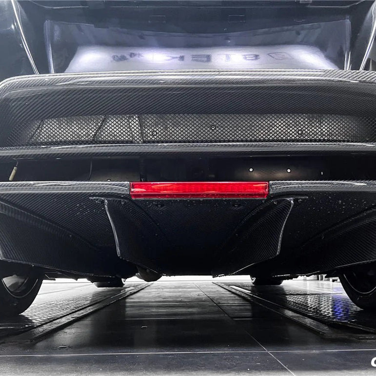 Carbonado TS Style Rear Bumper, Diffuser & Undertray for Nissan GTR GT - R R35 2008 - 2022 CBA & DBA & EBA Carbon Fiber / FRP Aftermarket Carbon Fiber Part / Bodykit - Robot Bodykits