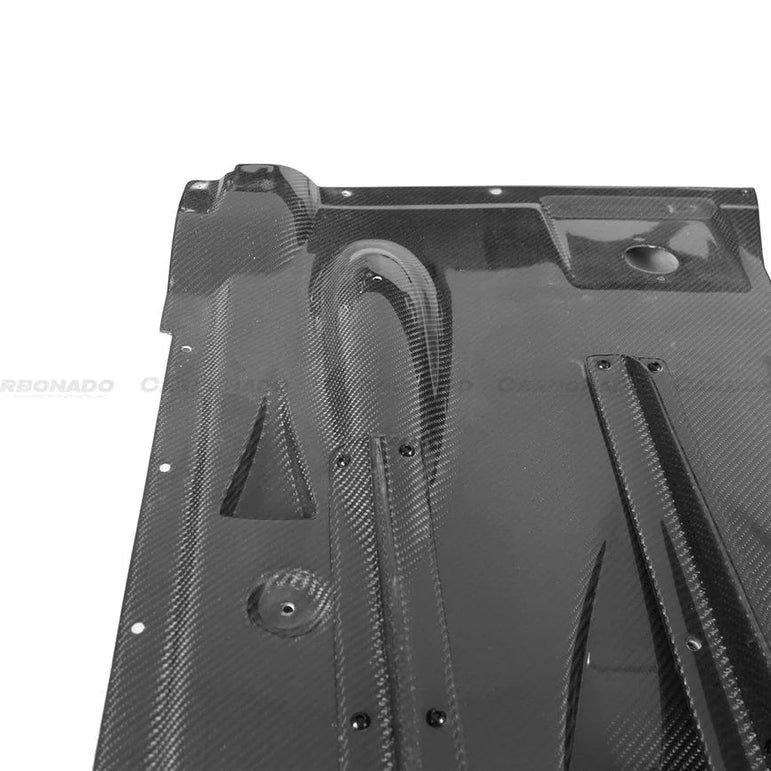 Carbonado TS Style Rear Bumper, Diffuser & Undertray for Nissan GTR GT - R R35 2008 - 2022 CBA & DBA & EBA Carbon Fiber / FRP Aftermarket Carbon Fiber Part / Bodykit - Robot Bodykits