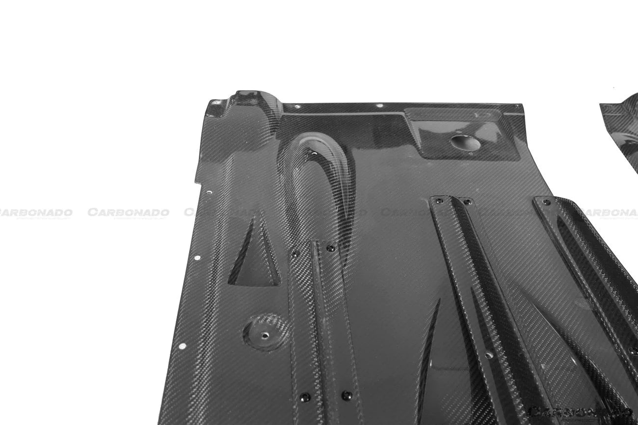 Carbonado TS Style Rear Bumper, Diffuser & Undertray for Nissan GTR GT - R R35 2008 - 2022 CBA & DBA & EBA Carbon Fiber / FRP Aftermarket Carbon Fiber Part / Bodykit - Robot Bodykits
