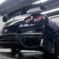 Carbonado TS Style Rear Bumper, Diffuser & Undertray for Nissan GTR GT - R R35 2008 - 2022 CBA & DBA & EBA Carbon Fiber / FRP Aftermarket Carbon Fiber Part / Bodykit - Robot Bodykits