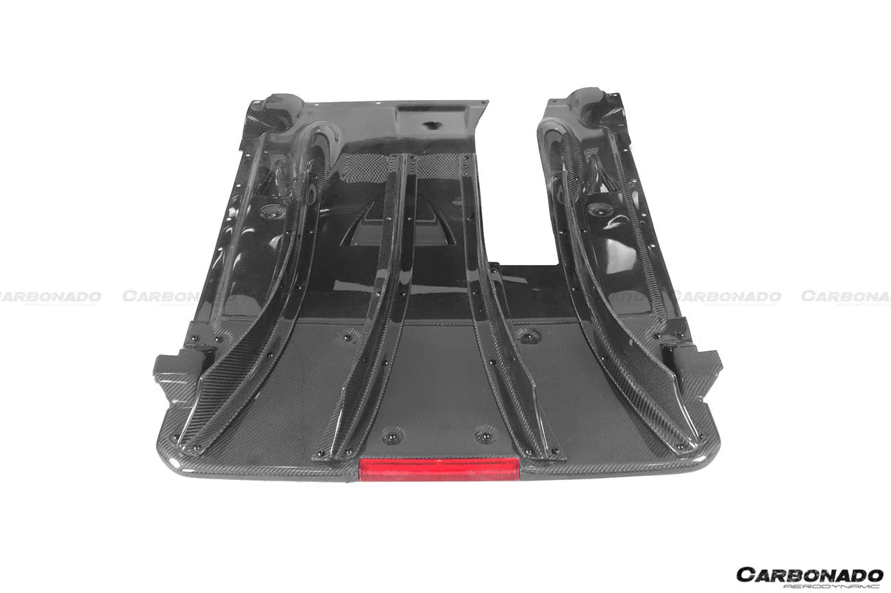 Carbonado TS Style Rear Bumper, Diffuser & Undertray for Nissan GTR GT - R R35 2008 - 2022 CBA & DBA & EBA Carbon Fiber / FRP Aftermarket Carbon Fiber Part / Bodykit - Robot Bodykits