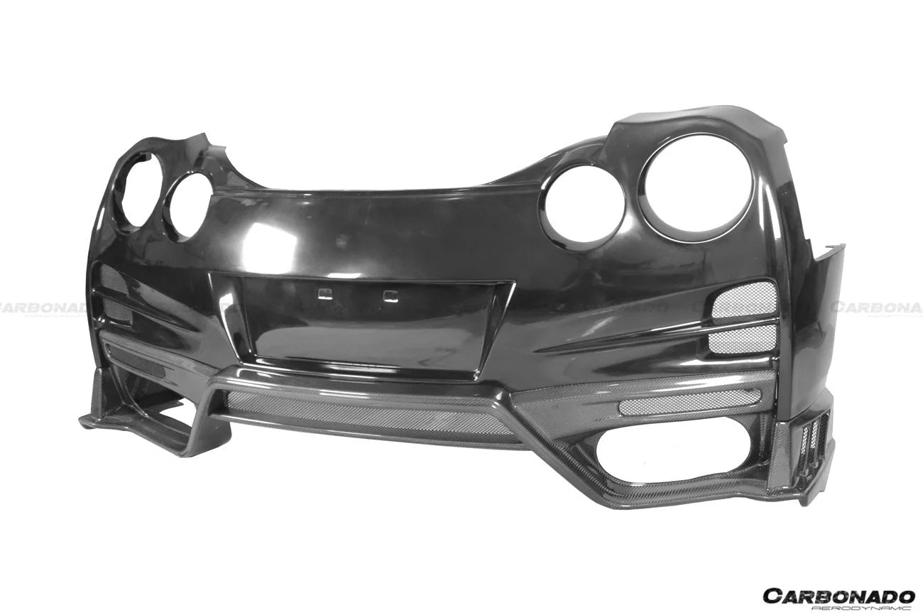 Carbonado TS Style Rear Bumper, Diffuser & Undertray for Nissan GTR GT - R R35 2008 - 2022 CBA & DBA & EBA Carbon Fiber / FRP Aftermarket Carbon Fiber Part / Bodykit - Robot Bodykits