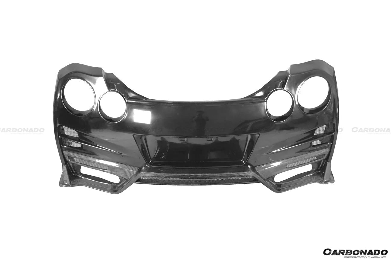 Carbonado TS Style Rear Bumper, Diffuser & Undertray for Nissan GTR GT - R R35 2008 - 2022 CBA & DBA & EBA Carbon Fiber / FRP Aftermarket Carbon Fiber Part / Bodykit - Robot Bodykits