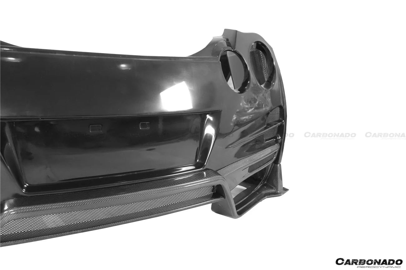 Carbonado TS Style Rear Bumper, Diffuser & Undertray for Nissan GTR GT - R R35 2008 - 2022 CBA & DBA & EBA Carbon Fiber / FRP Aftermarket Carbon Fiber Part / Bodykit - Robot Bodykits