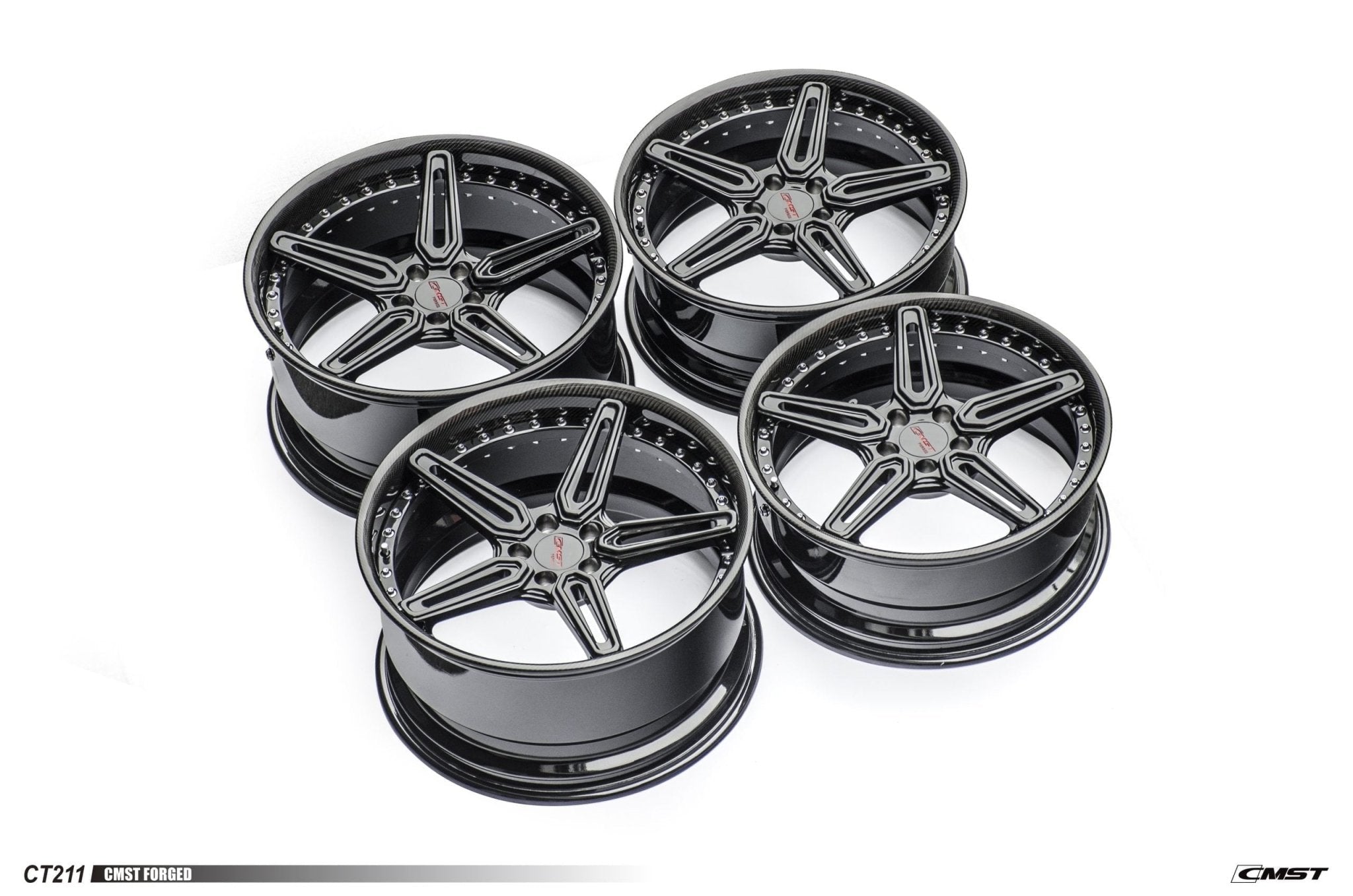 CMST 2-Piece Custom Forged Wheels CT211 Aftermarket Carbon Fiber Part / Bodykit - Robot Bodykits