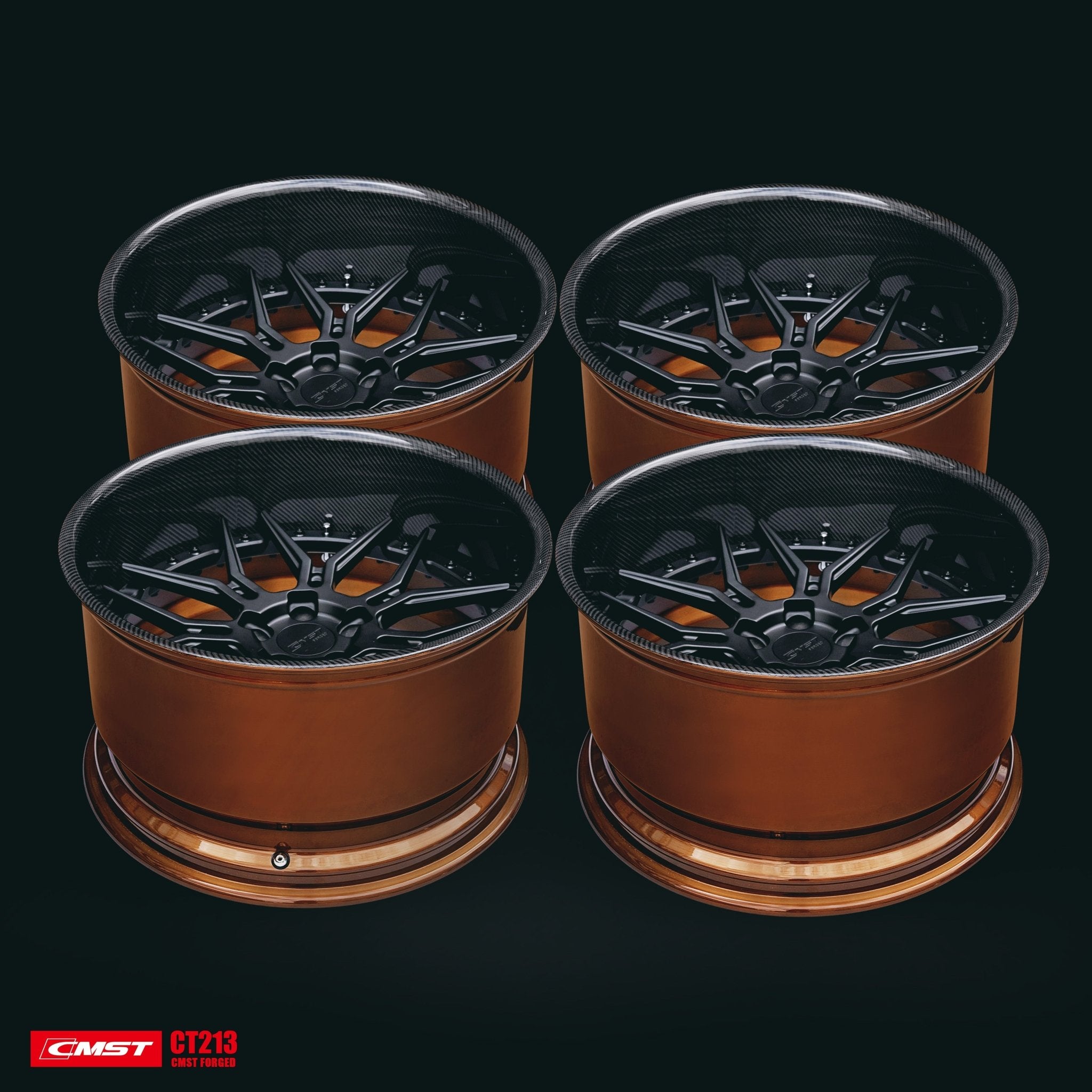CMST 2-Piece Custom Forged Wheels CT213 Aftermarket Carbon Fiber Part / Bodykit - Robot Bodykits
