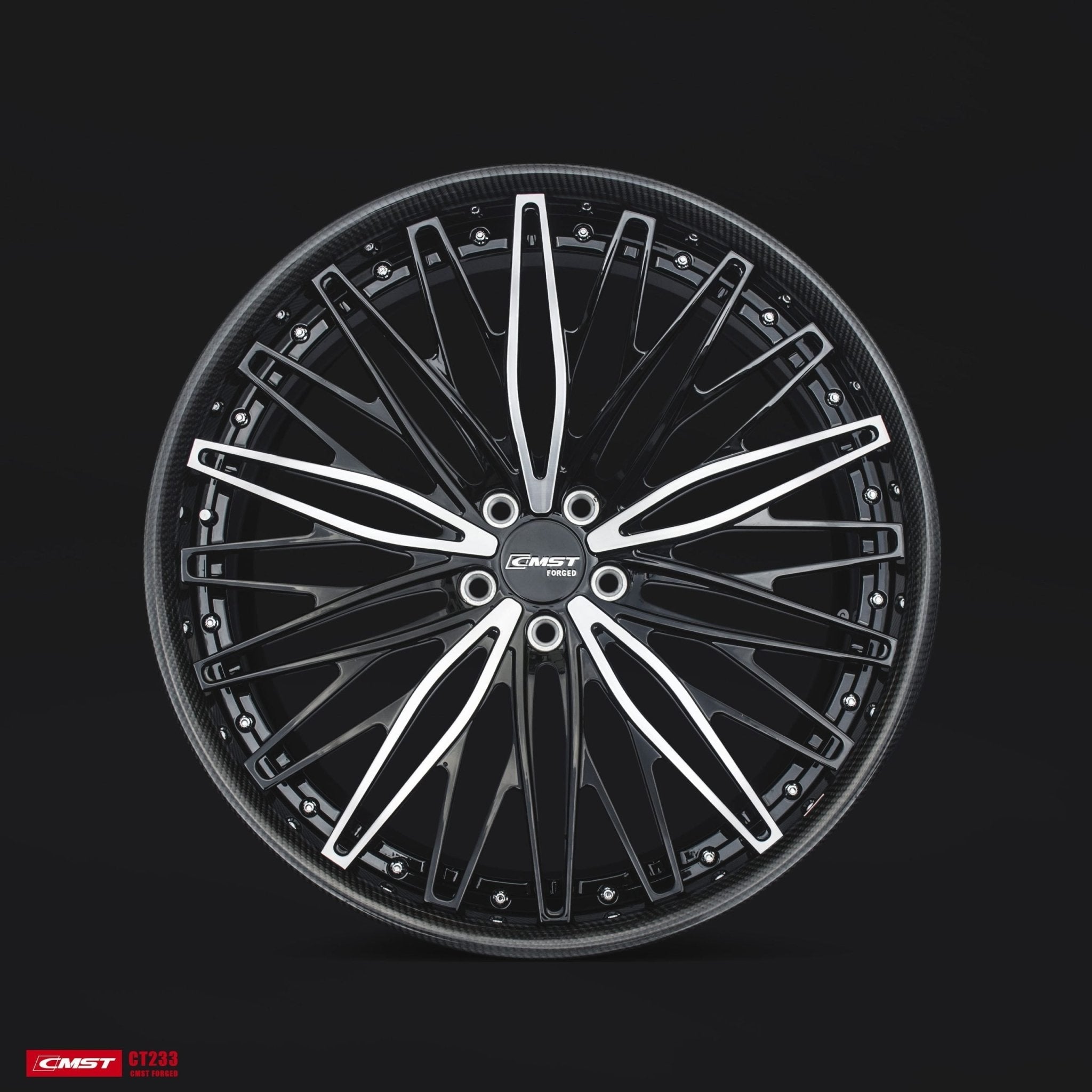 CMST 2-Piece Custom Forged Wheels CT233 Aftermarket Carbon Fiber Part / Bodykit - Robot Bodykits