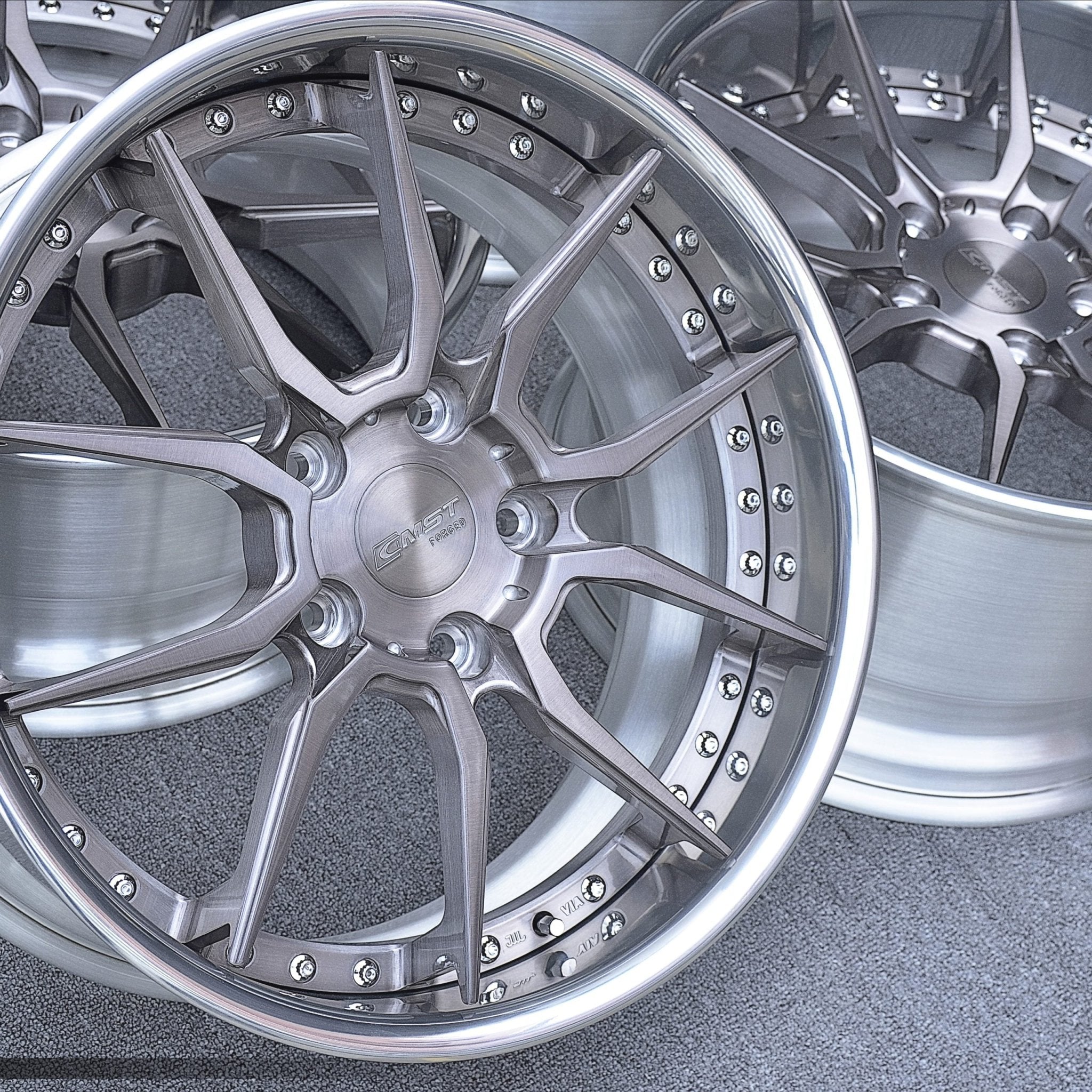 CMST 2-Piece Custom Forged Wheels CT237 Aftermarket Carbon Fiber Part / Bodykit - Robot Bodykits