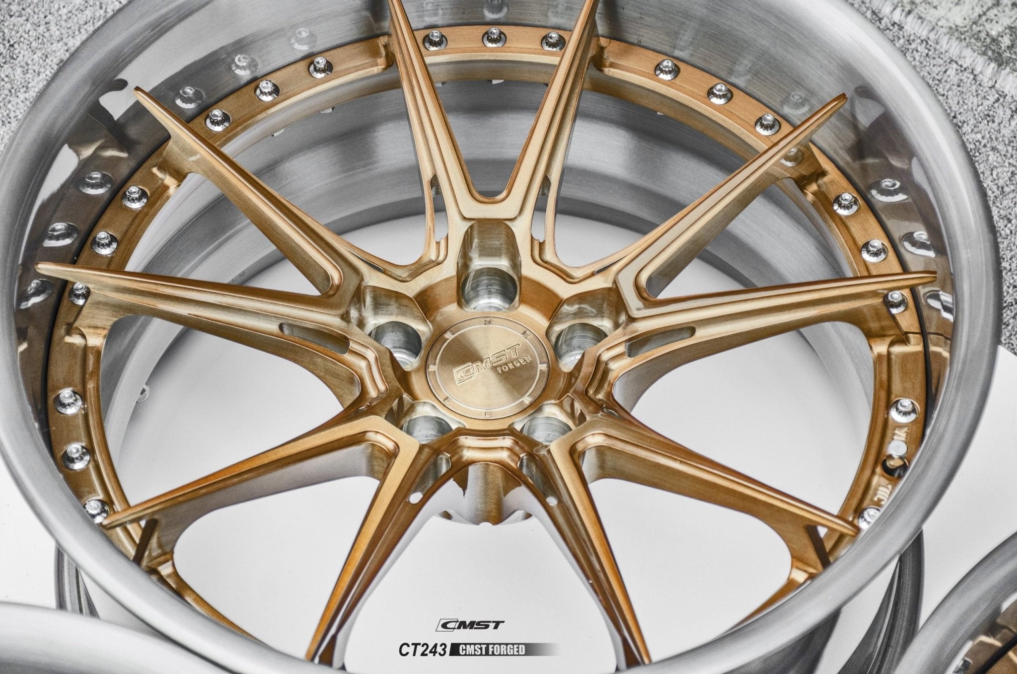 CMST 2-Piece Custom Forged Wheels CT243 Aftermarket Carbon Fiber Part / Bodykit - Robot Bodykits