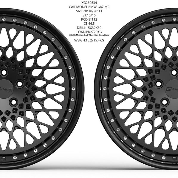 CMST 2-Piece Custom Forged Wheels CT290 Aftermarket Carbon Fiber Part / Bodykit - Robot Bodykits