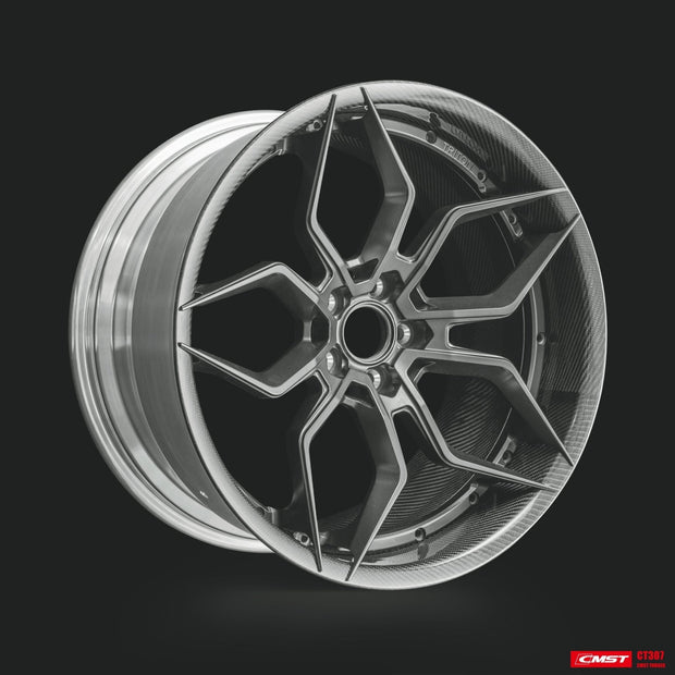 CMST 2-Piece Custom Forged Wheels CT307 Aftermarket Carbon Fiber Part / Bodykit - Robot Bodykits