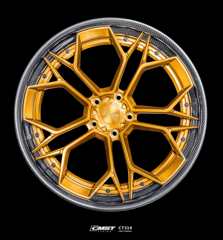 CMST 2 - Piece Custom Forged Wheels CT314 Aftermarket Carbon Fiber Part / Bodykit - Robot Bodykits