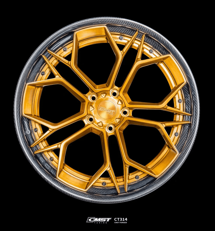 CMST 2 - Piece Custom Forged Wheels CT314 Aftermarket Carbon Fiber Part / Bodykit - Robot Bodykits