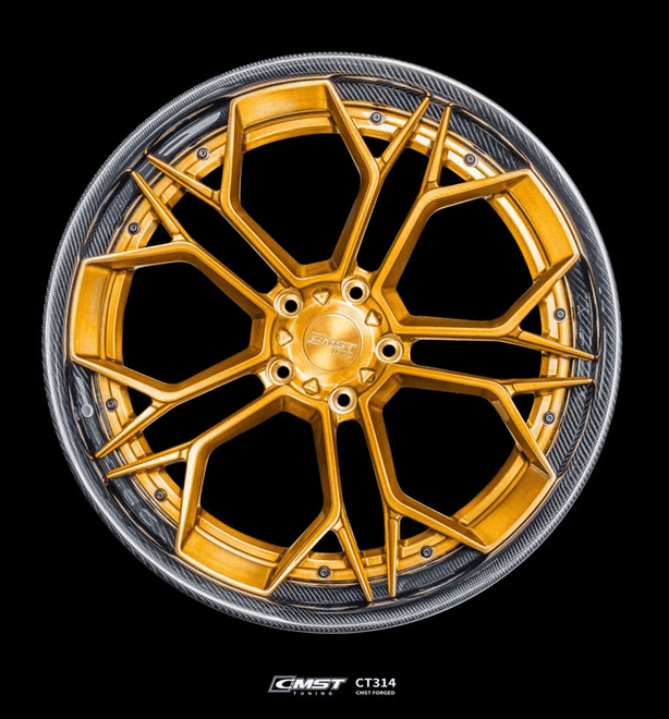 CMST 2 - Piece Custom Forged Wheels CT314 Aftermarket Carbon Fiber Part / Bodykit - Robot Bodykits