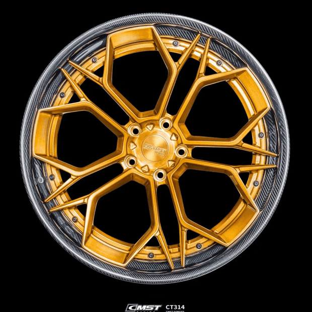CMST 2 - Piece Custom Forged Wheels CT314 Aftermarket Carbon Fiber Part / Bodykit - Robot Bodykits
