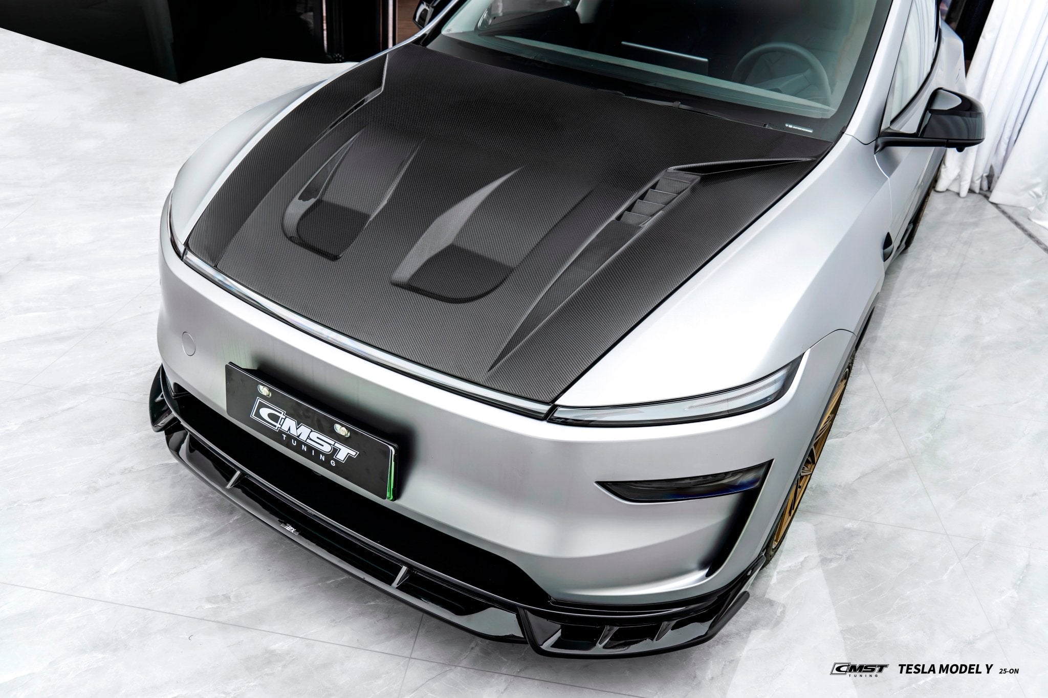 CMST 2025+ Tesla Model Y Carbon Fibre Bonnet / Hood Options Aftermarket Carbon Fiber Part / Bodykit - Robot Bodykits