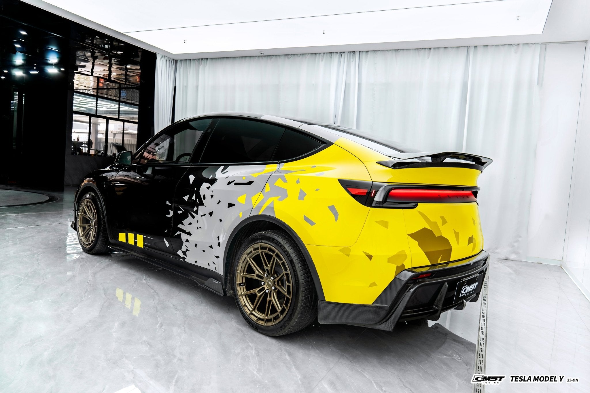 CMST 2025+ Tesla Model Y Carbon Fibre Spoiler Options Aftermarket Carbon Fiber Part / Bodykit - Robot Bodykits