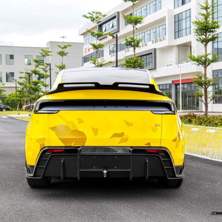 CMST 2025+ Tesla Model Y Carbon Fibre Spoiler Options Aftermarket Carbon Fiber Part / Bodykit - Robot Bodykits