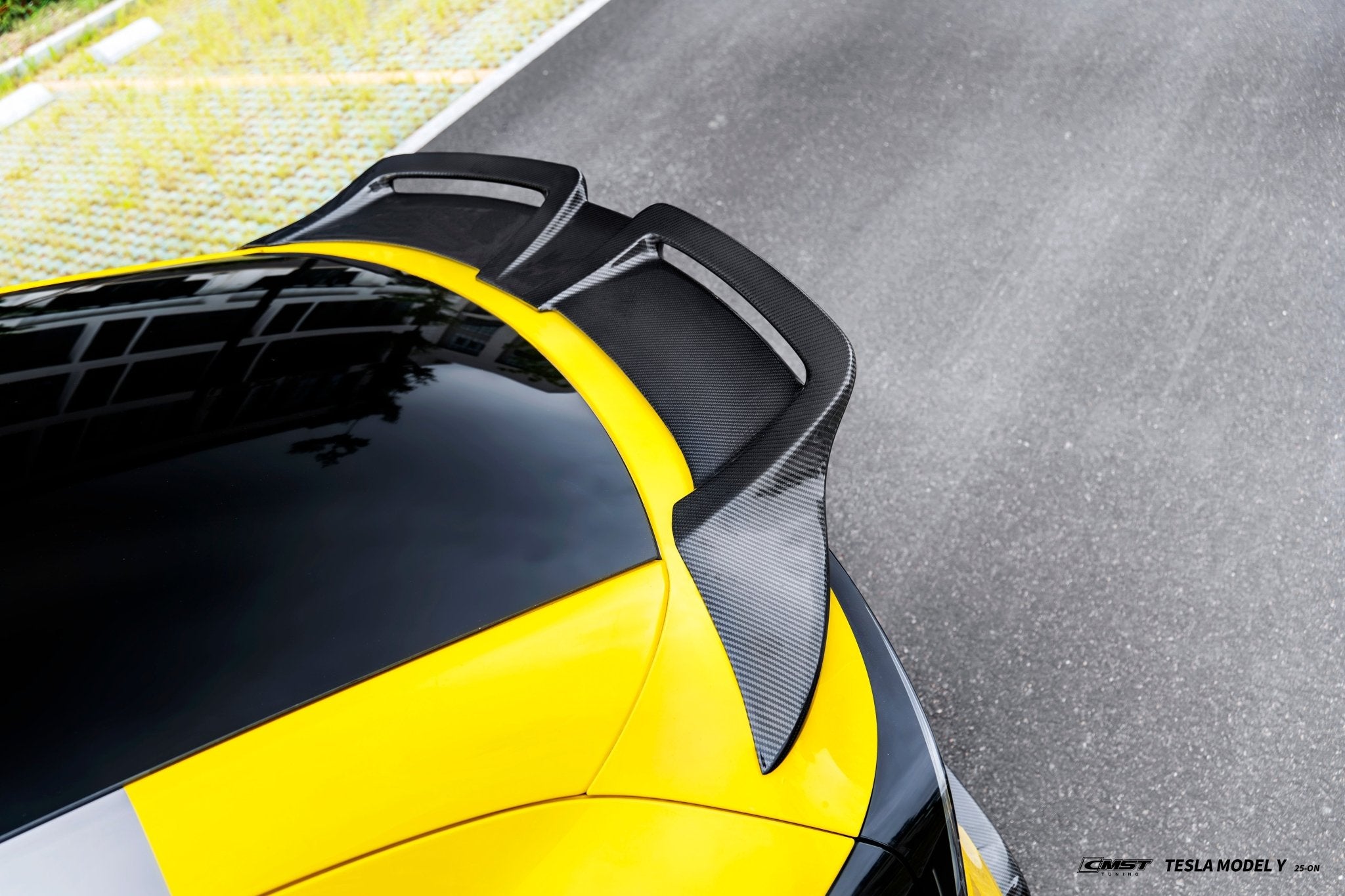 CMST 2025+ Tesla Model Y Carbon Fibre Spoiler Options Aftermarket Carbon Fiber Part / Bodykit - Robot Bodykits