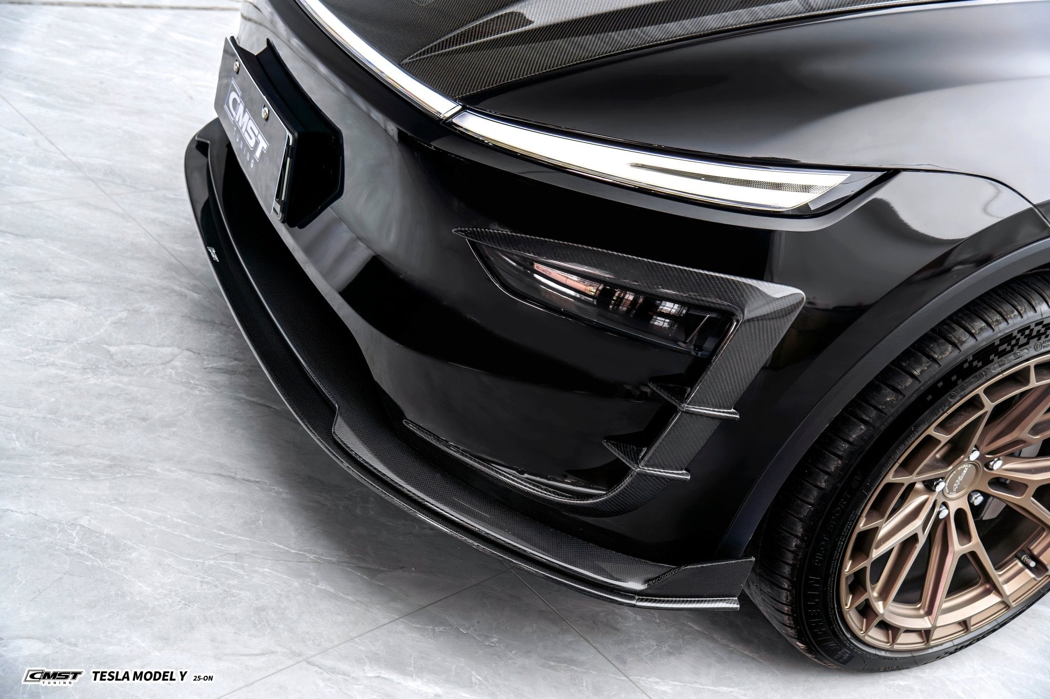 CMST 2025+ Tesla Model Y Lowline Kit Carbon Fibre Bodykit V.1 Aftermarket Carbon Fiber Part / Bodykit - Robot Bodykits
